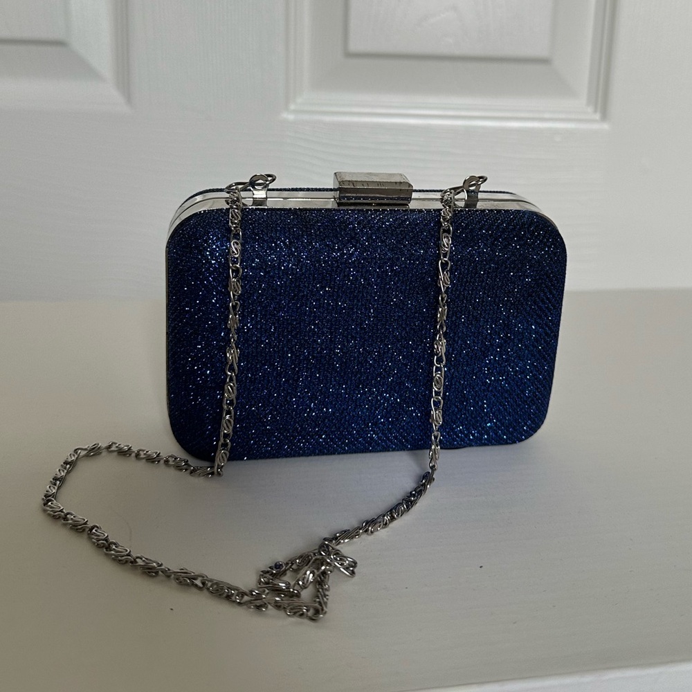 Blue Sparkle Clutch
